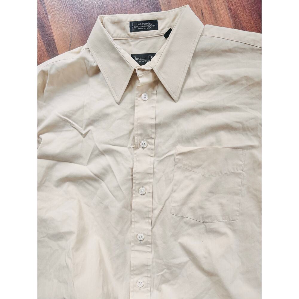 RealTree Button Up Fishing Shirt, Ivory Size Large
